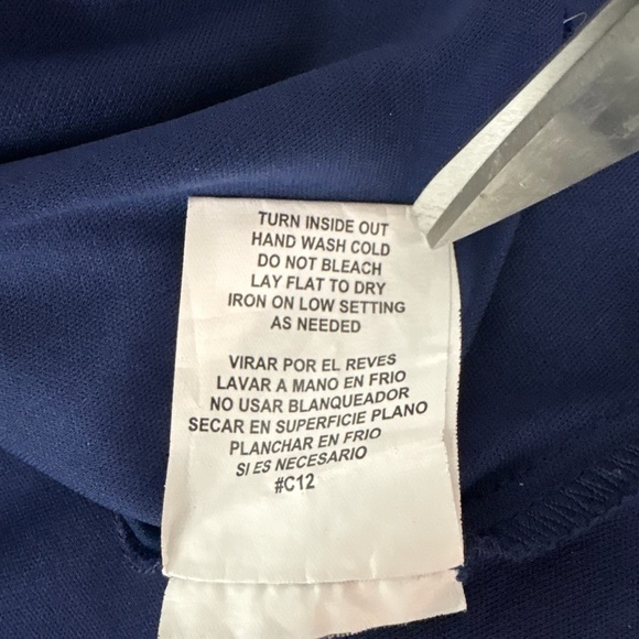 Luxology Women’s Size 4 Floral 3/4 Bell Sleeve Mini Dress Blue - Picture 10 of 11